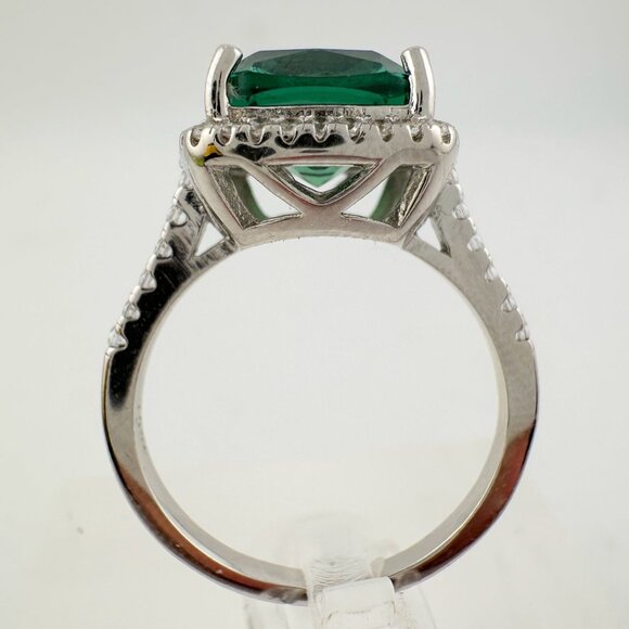 3.56 Carat Lab Created Pariaba Color Change Ring Size 8 - Picture 6 of 16